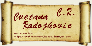 Cvetana Radojković vizit kartica